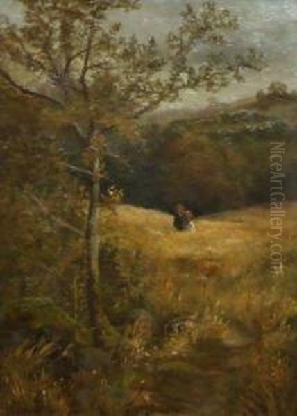 The Way Through The Wood Oil Painting by John Cuthbert Salmon