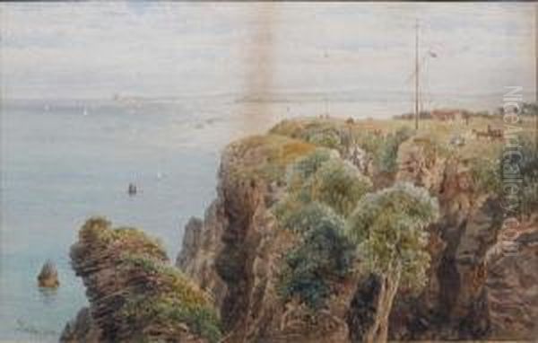 Coastal Scene Oil Painting by John William Salter