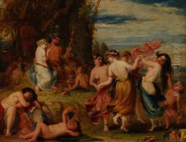 Mythological Scene Oil Painting by John William Salter