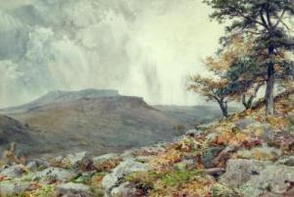 Carls Walk And Higgar Tor Oil Painting by Frank Saltfleet