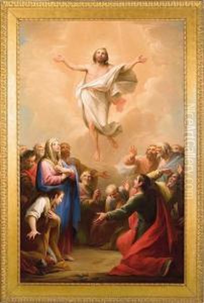 La Ascension Oil Painting by Mariano Salvador Maella