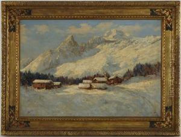 Paysage De Montagne Oil Painting by Antonio Salvetti