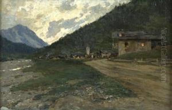 Paesaggio Montano Oil Painting by Giovanni Salviati