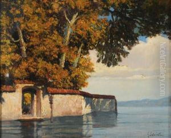 Paesaggio Lacustre Oil Painting by Giovanni Salviati