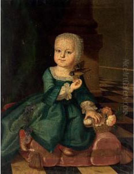 A Portrait Of Franz Graf Zu Erbach-erbach Oil Painting by Johann Jakob Samhammer