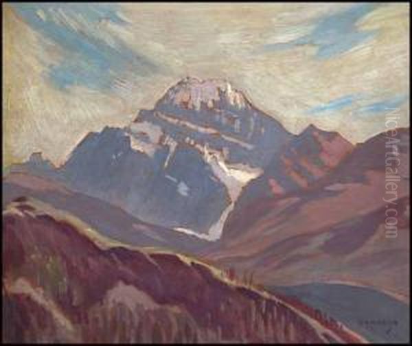 Mount Rundle Oil Painting by Joseph Ernest Sampson