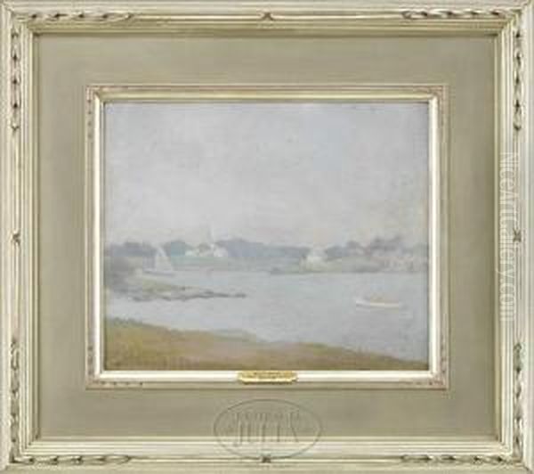 Tenants Harbor Grey Day Oil Painting by Earl Edward Sanborn