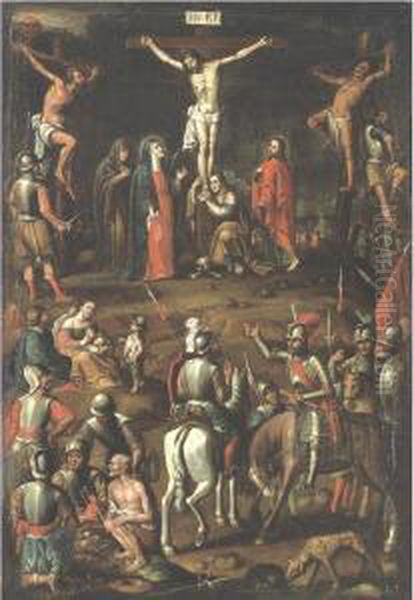 La Crucifixion Oil Painting by Manuel Sanches