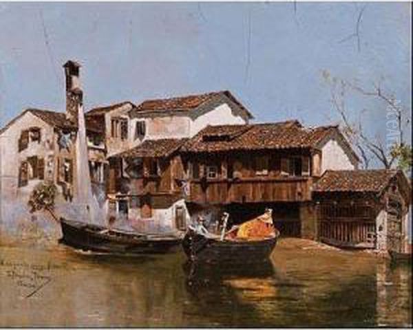 Venezia Oil Painting by Emilio Sanchez-Perrier