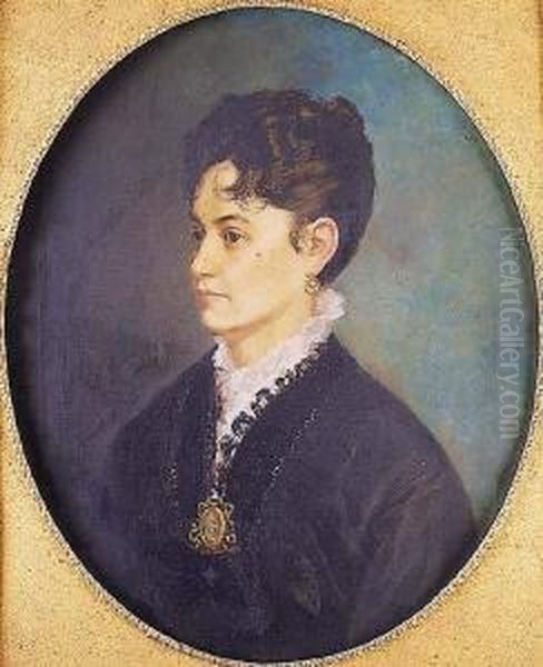 Retrato De Dama Oil Painting by Sanchez Santaren Luciano