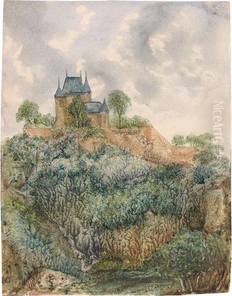 Paysage Au Chateau Oil Painting by George Sand