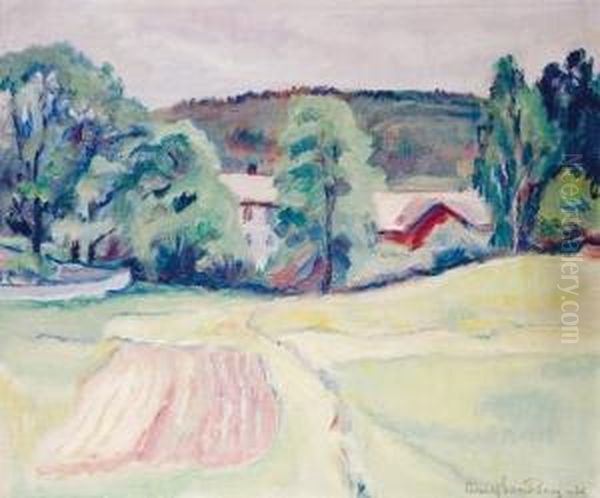 Fra Langseth 1936 Oil Painting by Einar Sandberg