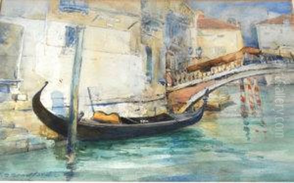 Venice Oil Painting by Katherine S Sandford