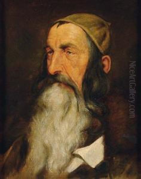 Portrait D'un Juif Du Caucase Oil Painting by Max Sandor-Dushnitz