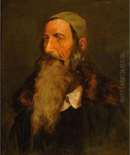 Kaukasischer Jude Oil Painting by Max Sandor-Dushnitz