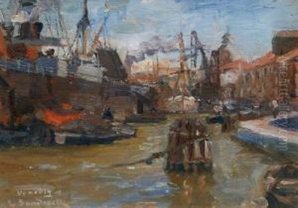 Venedig Oil Painting by Leonhard Sandrock