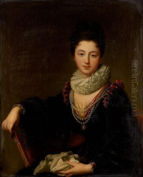 Portrait Presume De Madame Le Peletier Des Forts Oil Painting by Jean-Baptiste Santerre