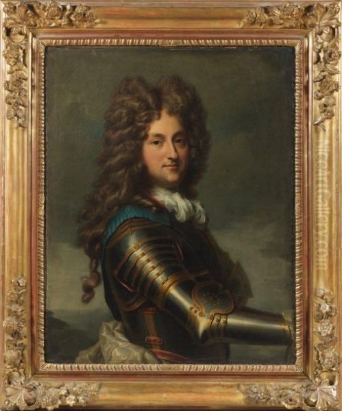 Portrait De Philippe D'orleans Oil Painting by Jean-Baptiste Santerre