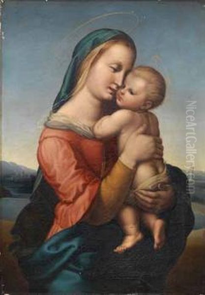 Madonna Tempi Oil Painting by Raphael (Raffaello Sanzio of Urbino)