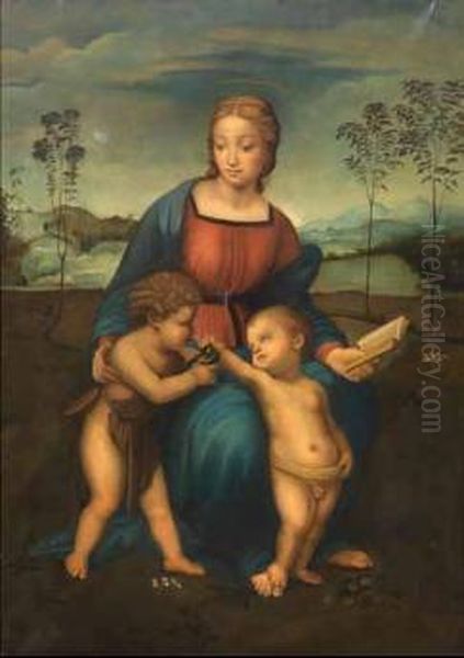 Madonna Del Cardellino Oil Painting by Raphael (Raffaello Sanzio of Urbino)