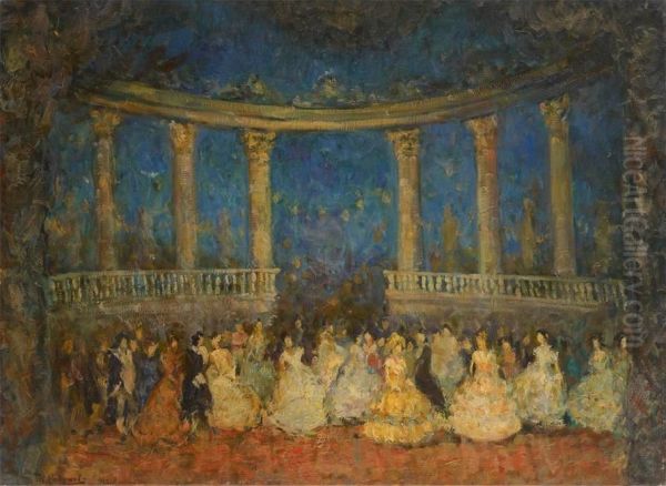 Le Bal Oil Painting by Nikolai Nikolaievich Sapunov