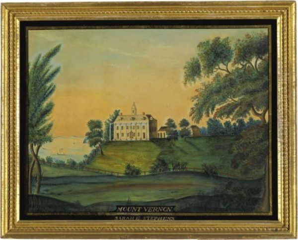 A View Of Mount Vernon Oil Painting by E. Sarah Stephens