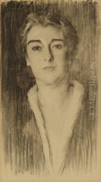 Portrait Of Mrs. Esperanza Conill De Zanetti Oil Painting by John Singer Sargent