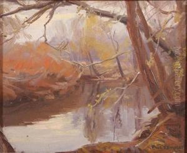 Woods In The Fall Oil Painting by Paul Turner Sargent