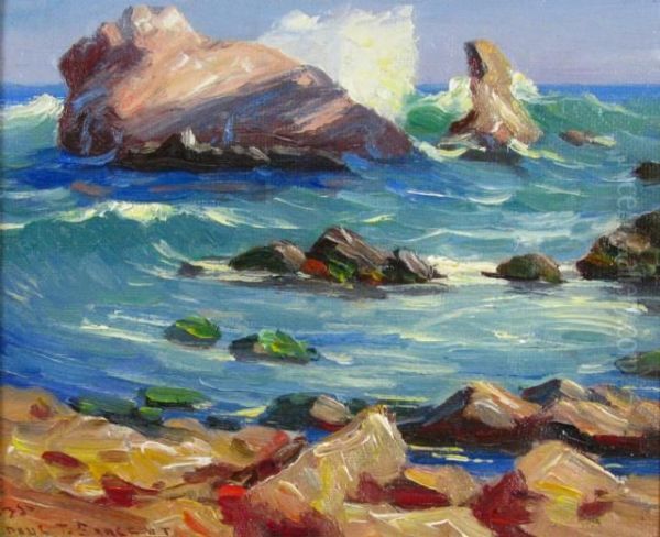 A Beach At Corona Del Mar Oil Painting by Paul Turner Sargent