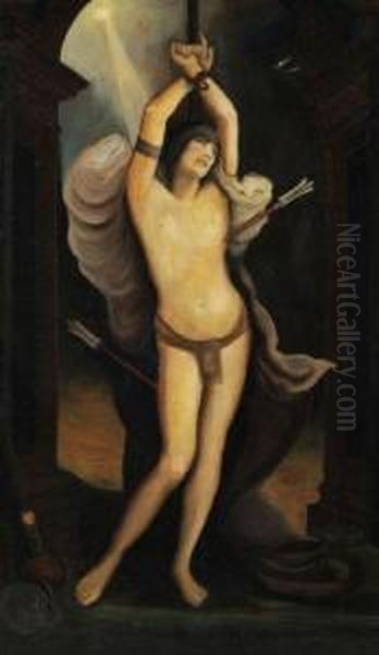 Saint Sebastien Oil Painting by Leonard Sarluis