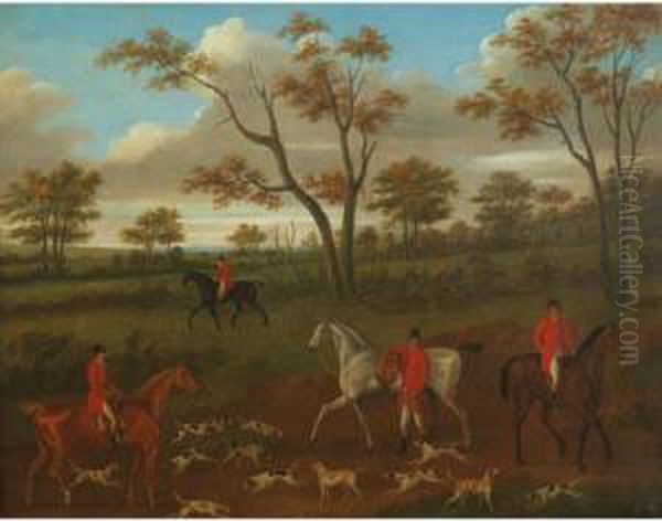 The Hunt Oil Painting by J. Francis Sartorius