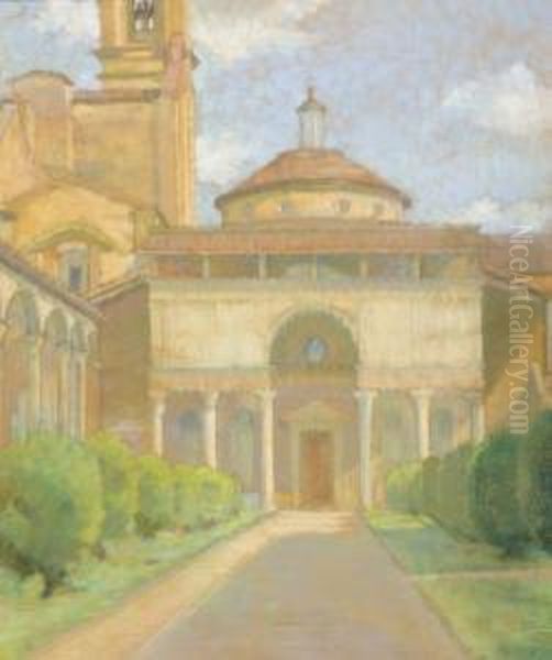 La Chapelle Des Pazzi, Florence Oil Painting by Amelie Sauger