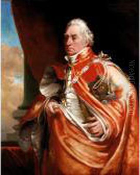 Portrait Of Admiral George Keith Elphinstone, 1 St Viscount Keith (1746-1823) Oil Painting by George Lethbridge Saunders