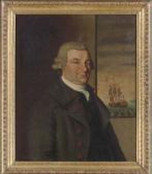 Portrait Of Captain James Scott Oil Painting by Edward Savage