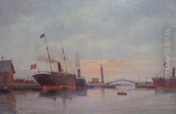 Le Port Oil Painting by Paul Savigny