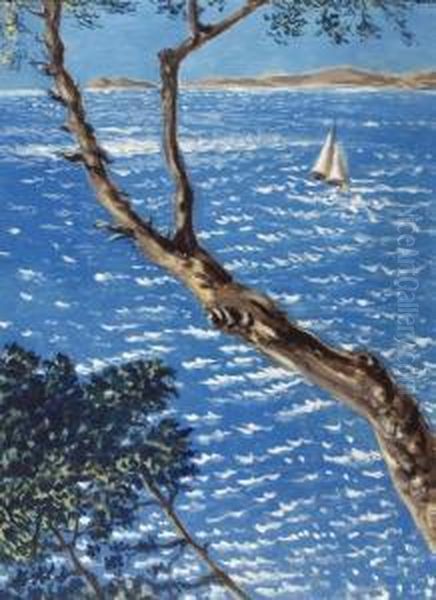 Mare Ligure Sotto Il Sole Oil Painting by Alberto Savinio