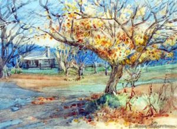 Near Silver Stream Oil Painting by E.Rosa Sawtell