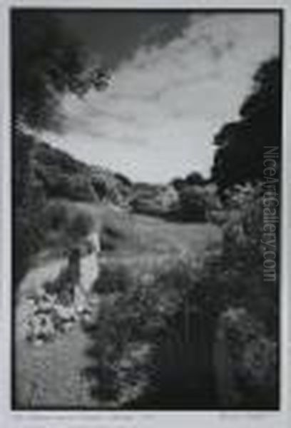 The Thames And Severn Canal Oil Painting by Philip Ayer Sawyer