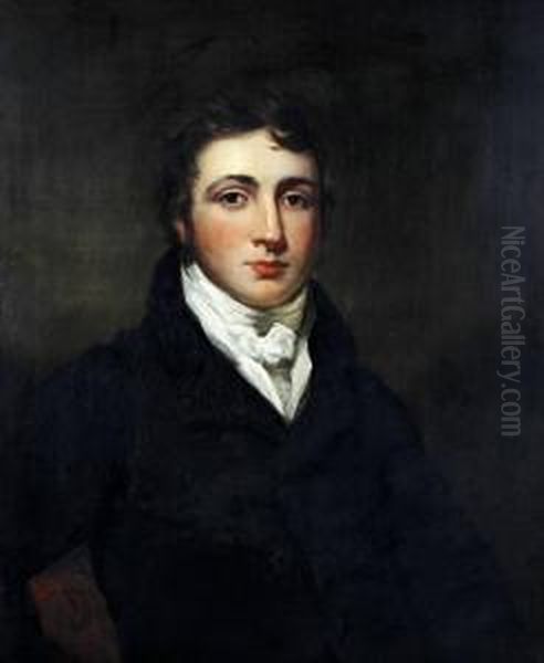 Portrait Of James Forlong Oil Painting by James Saxon