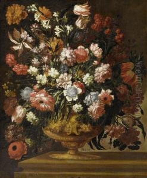 Grand Still Life Oil Painting by Andrea Ii Scacciati