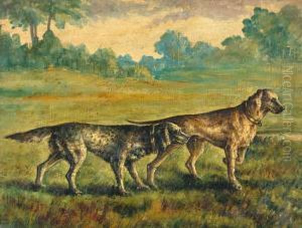 Cani Da Caccia Oil Painting by Giuseppe Michele Scaglia