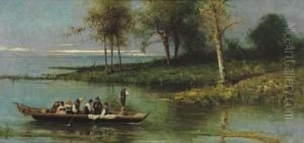 Varcando Il Fiume Oil Painting by Vincenzo Scala