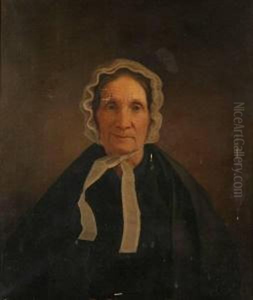 Portrait Of Elizabeth Anderson Clarkson (mrs. William) Oil Painting by William Harrison Scarborough