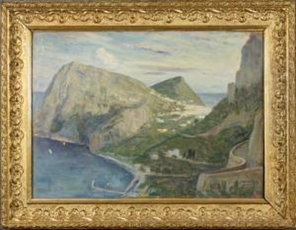 Paesaggio Con Baia Oil Painting by Ferruccio Scattola