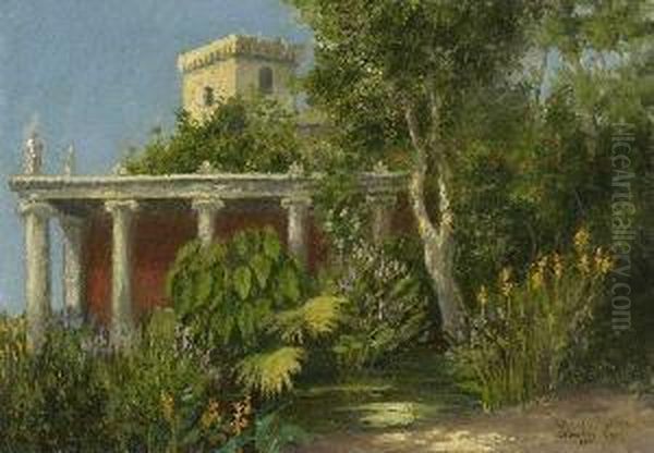 Garten In Alexandria. by Hans Schadow