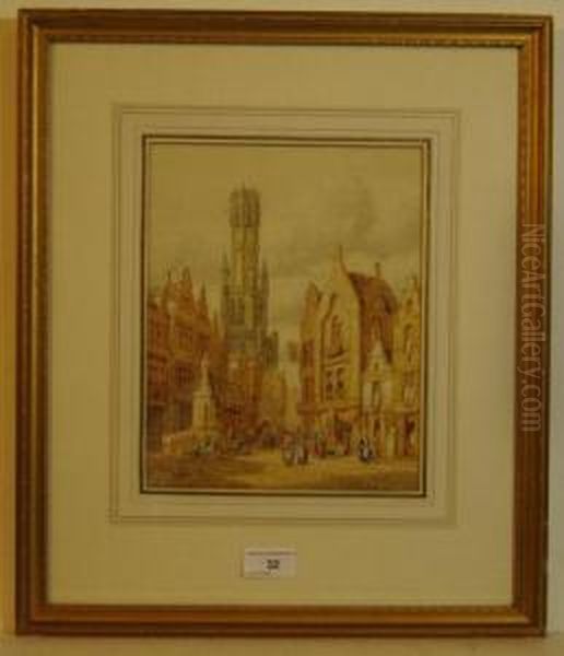 Bruges Oil Painting by Henri Schafer