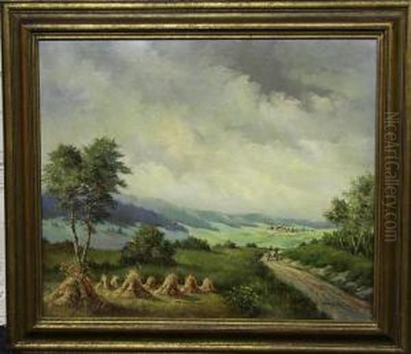 Zomers Landschap Oil Painting by Henri Schafer