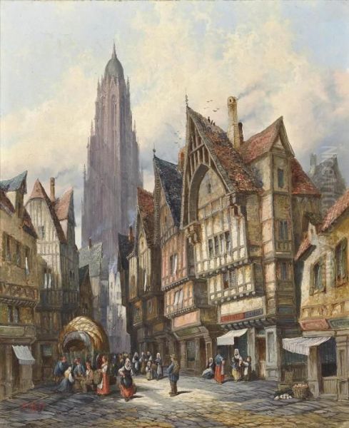 Frankfurt, Germany Oil Painting by Henry Schafer