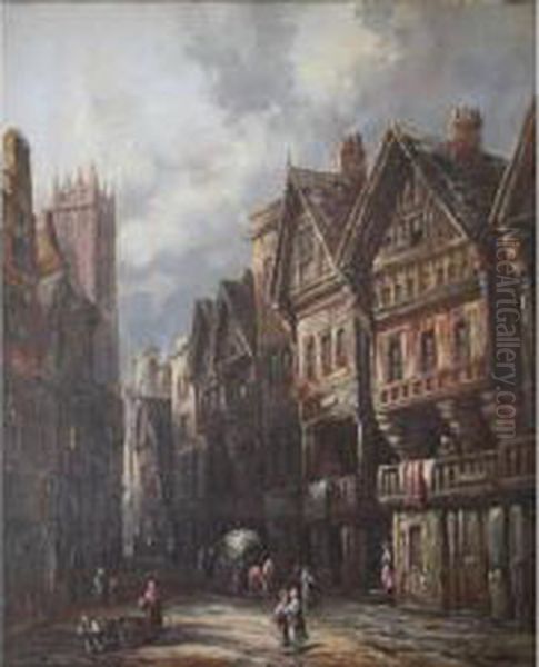 The Watergate, Chester Oil Painting by Henry Schafer