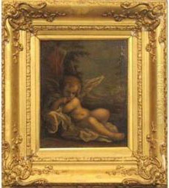 L'amour Au Carquois Oil Painting by Bartolomeo Schedoni